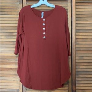 Beautiful crimson blouse size L GUC